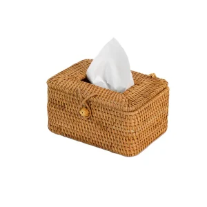 Rattan Tissue Box