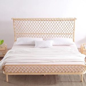 Rattan Large Bed