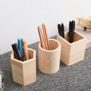 Wooden Pen Cup