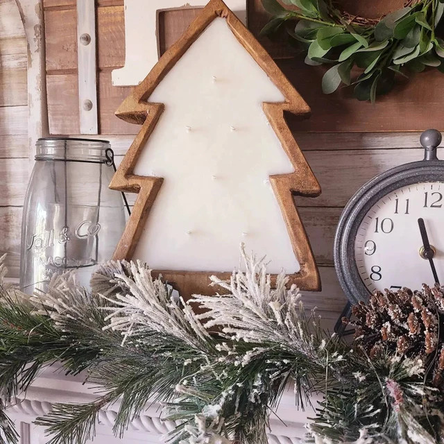 WOODEN CHRISTMAS TREE TRAY - Ảnh 4