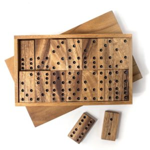 Wooden Domino Set Game